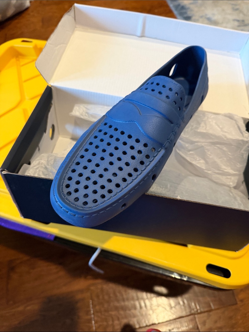 Club Room Blue Atlas Perforated Slip-On Loafers